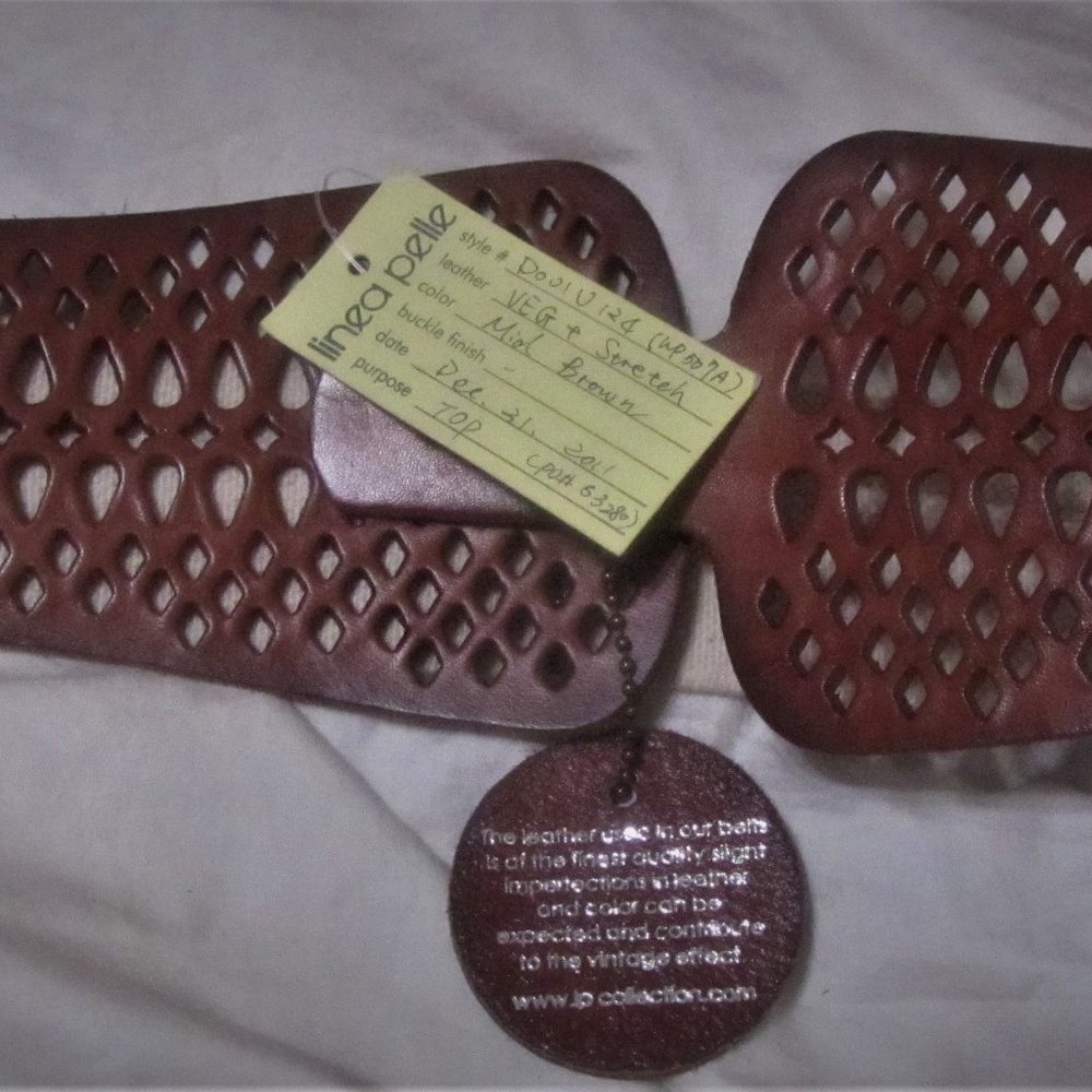 Linea Pelle Leather Belt S size